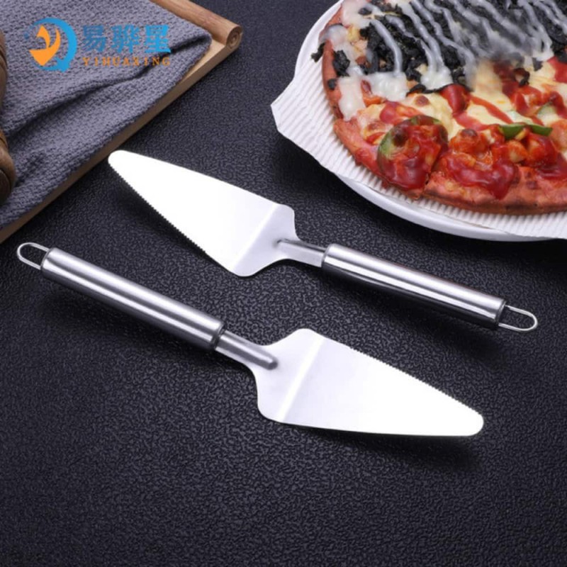 Durable Stainless Steel Pizza Shovel for Baking & Serving