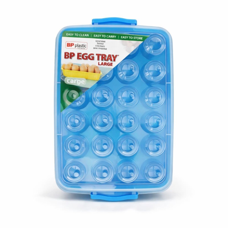 BP Plastic Egg Tray Large – 24 Grid Refrigerator Storage Box
