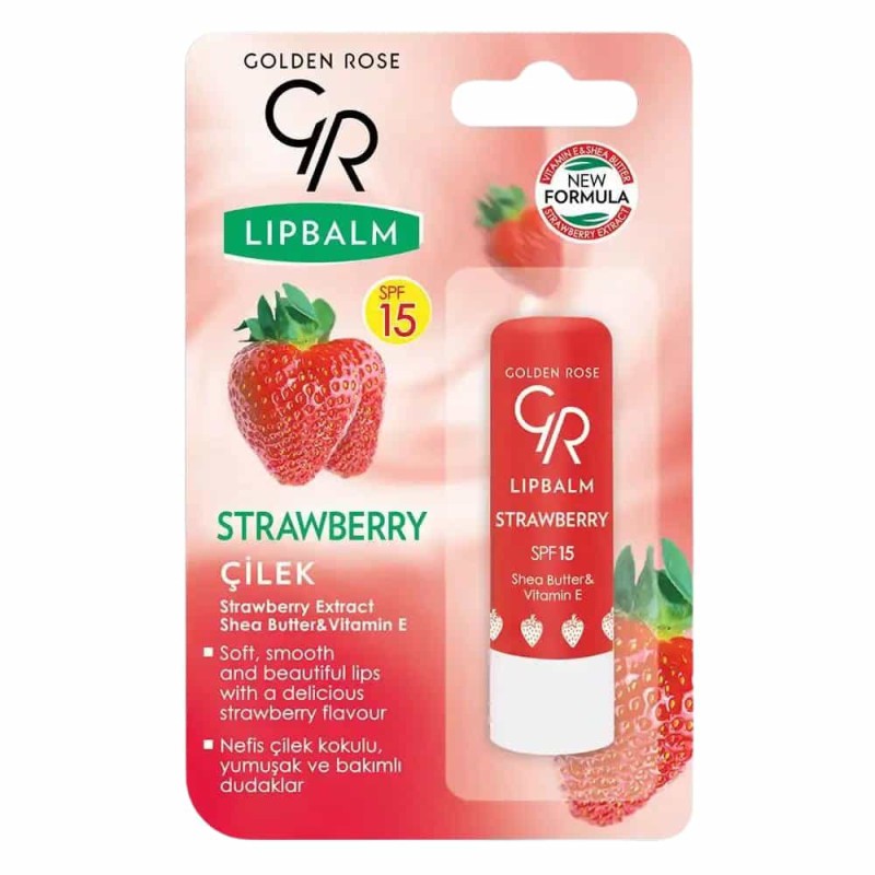 Golden Rose Lip Balm- Strawberry