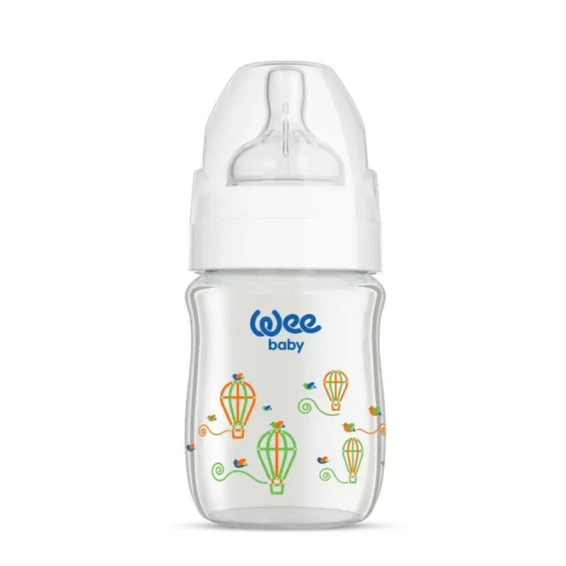 Wee Baby Classic Wide Neck Heat Resistant Glass Bottle 120 ML